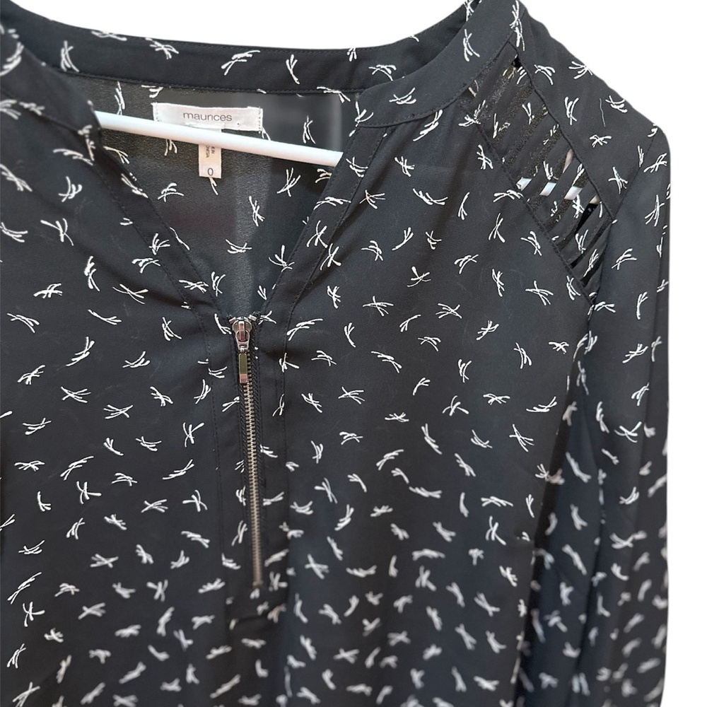 Maurices Plus Size Pattern Blouse - Picture 4 of 5